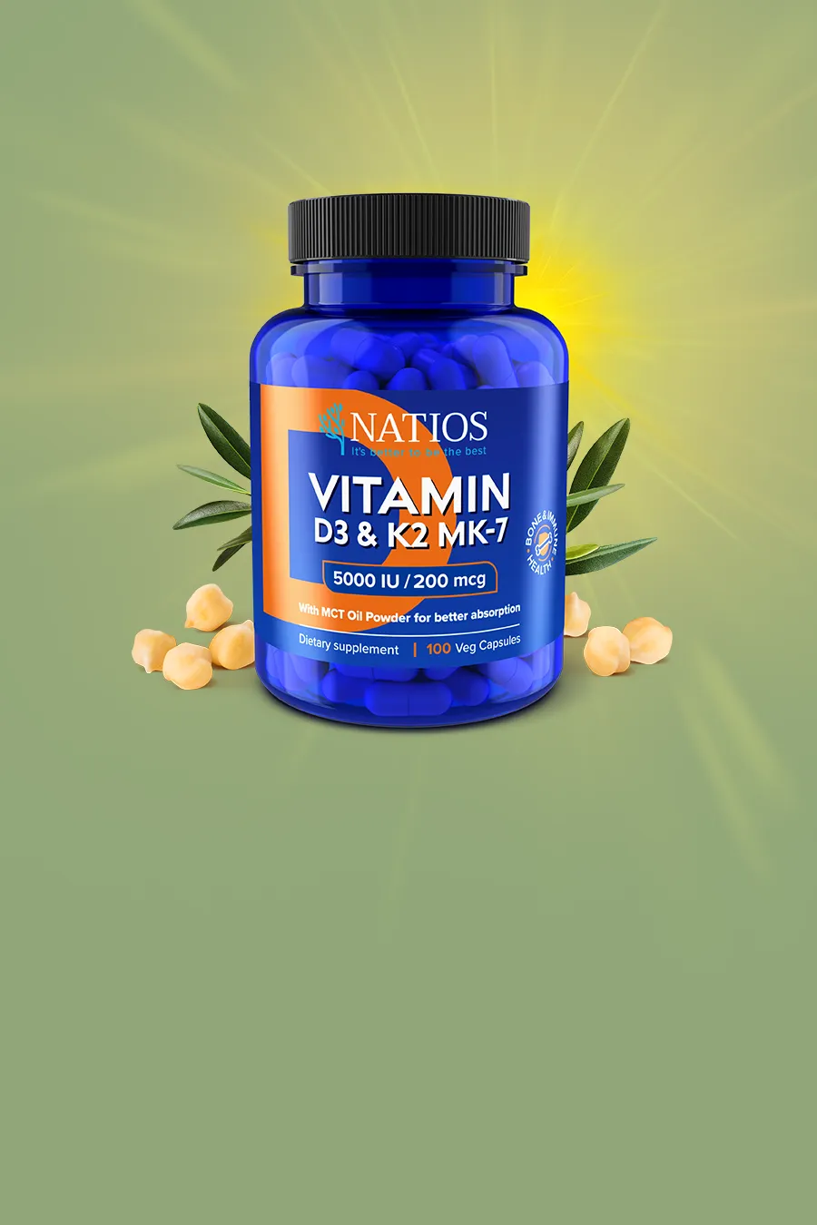 Natios Vitamin D3 K2